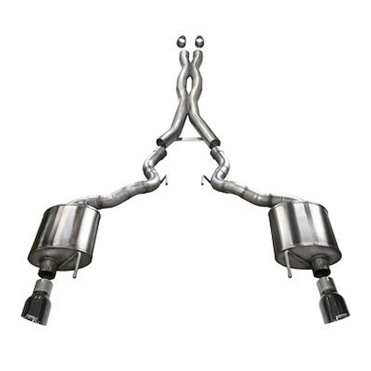 14342BLK Xtreme Cat-Back Exhaust System 2015-2017 Ford Mustang GT Convertible 5.0L