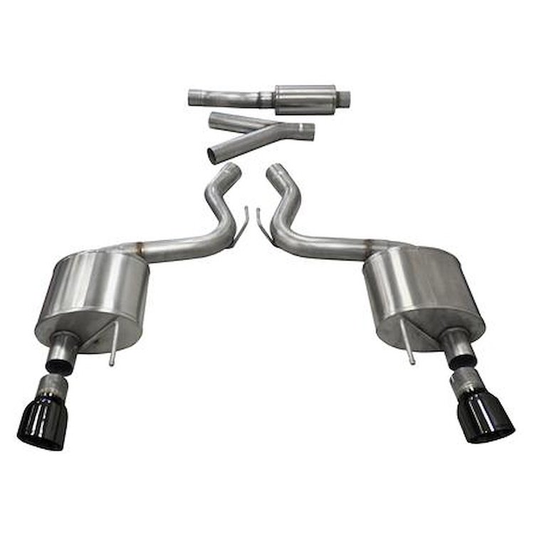 14343BLK Sport Cat-Back Exhaust System 2015-2017 Ford Mustang Fastback 2.3L EcoBoost