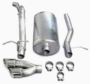 CAT-BACK SYS SINGLE SIDE EXIT W/TWIN 4IN. PRO-SERIES SIDE SWEPT TIPS