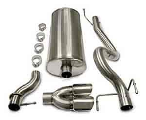CAT-BACK SYS SINGLE SIDE EXIT W/TWIN 4IN. PRO-SERIES SIDE SWEPT TIPS