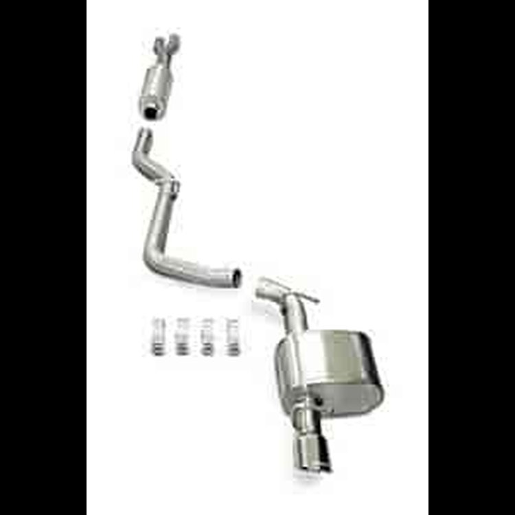 2.5IN. DIA. CAT-BACK SYS SINGLE REAR EXIT W/SINGLE 4IN. PRO-SERIES TIPS