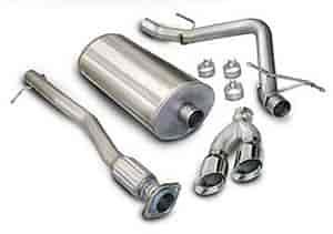 CAT-BACK SYS SINGLE SIDE EXIT W/TWIN 4IN. PRO-SERIES SIDE SWEPT TIPS