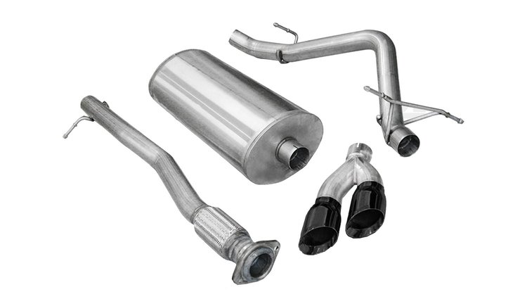 14523BLK Cat-Back Exhaust System 2011-2013 Chevy Silverado 1500, 2011-2013 GMC Sierra 1500