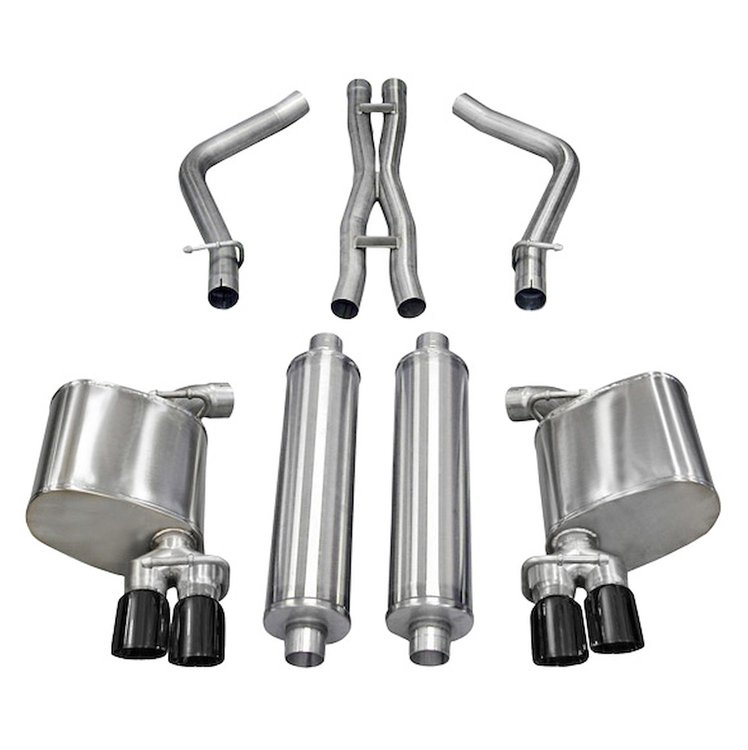 14525BLK Sport Cat-Back Exhaust System 2011-2014 Dodge Charger RT 5.7L