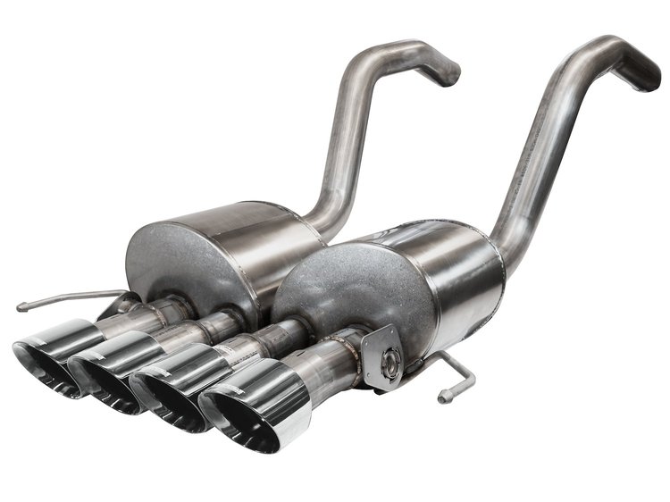 14777 Active Valve (NPP) Axle-Back Exhaust System 2015-2019 Chevrolet Corvette C7 Z06 6.2L V8 - Quad Polished Tips