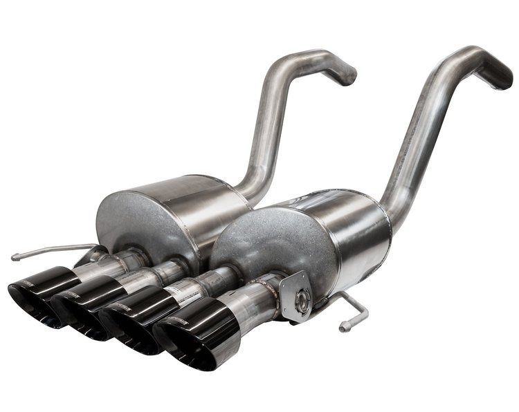 14777BLK Active Valve (NPP) Axle-Back Exhaust System 2015-2019 Chevrolet Corvette C7 Z06 6.2L V8 - Quad Black Tips