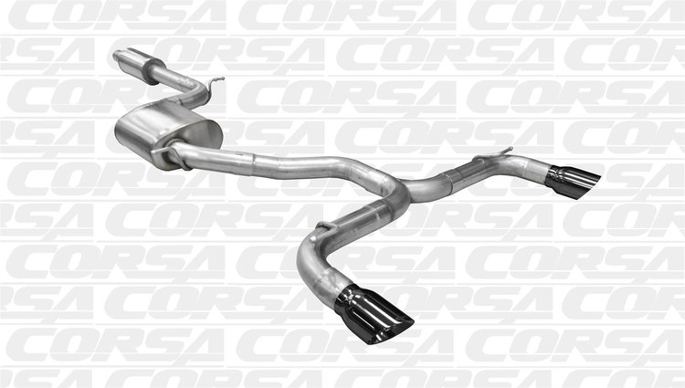 14834BLK Cat-Back Exhaust System 2014-2018 Volkswagen GTI