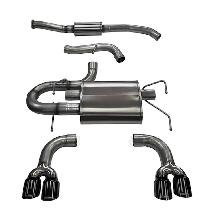 14862BLK Sport Cat-Back Exhaust System 2008-2014 Subaru Impreza STI/WRX Hatchback 2.5L Turbo