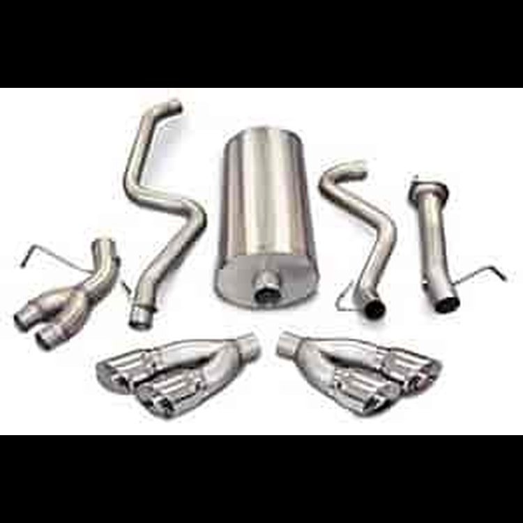 DUAL SIDE EXIT WITH TWIN SIDE SWEPT 4IN. PRO-SERIES TIPS CORSA EXH