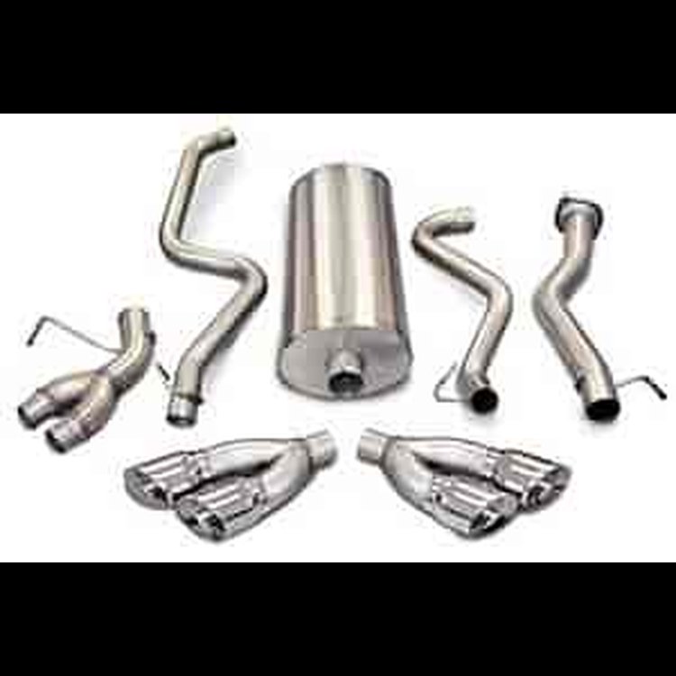 DUAL SIDE EXIT WITH TWIN SIDE SWEPT 4IN. PRO-SERIES TIPS CORSA EXH