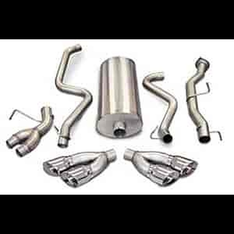 DUAL SIDE EXIT WITH TWIN SIDE SWEPT 4IN. PRO-SERIES TIPS CORSA EXH