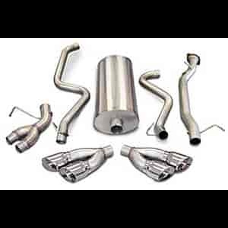DUAL SIDE EXIT WITH TWIN SIDE SWEPT 4IN. PRO-SERIES TIPS CORSA EXH