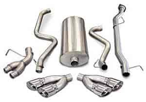 DUAL SIDE EXIT WITH TWIN SIDE SWEPT 4IN. PRO-SERIES TIPS CORSA EXH