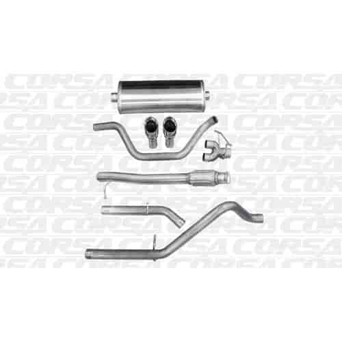 Sport Cat-Back Exhaust System Dual Under The Bumper Rear Exit