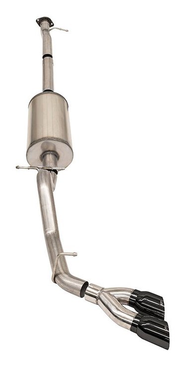 14919BLK Sport Cat-Back Exhaust System Fits Select Late-Model Chevy Colorado ZR2 [Dual Pro-Series Black Tips]