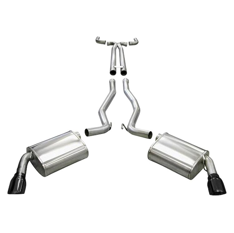 14951BLK Sport Cat-Back Exhaust System 2010-2015 Chevy Camaro SS 6.2L