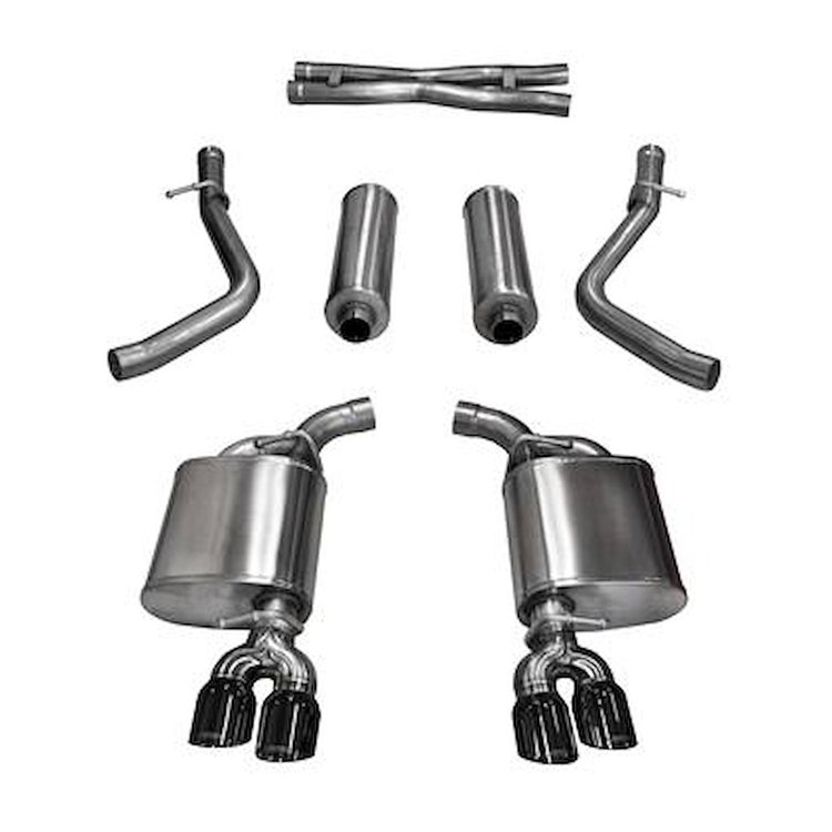 14986BLK Sport Cat-Back Exhaust System 2015-2016 Dodge Challenger RT 5.7L