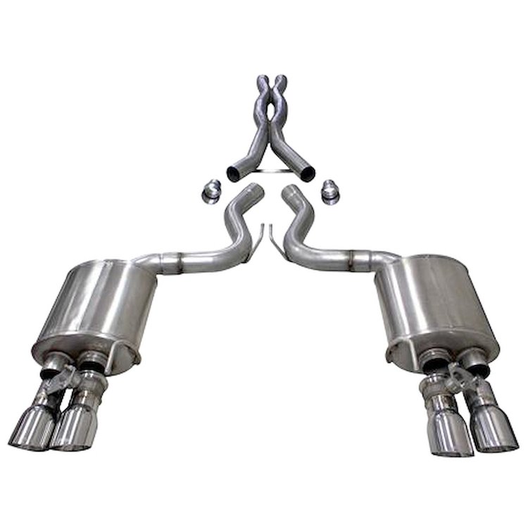 21001 Active Valved Cat-Back Exhaust System 2018-2019 Ford Mustang GT Fastback 5.0L
