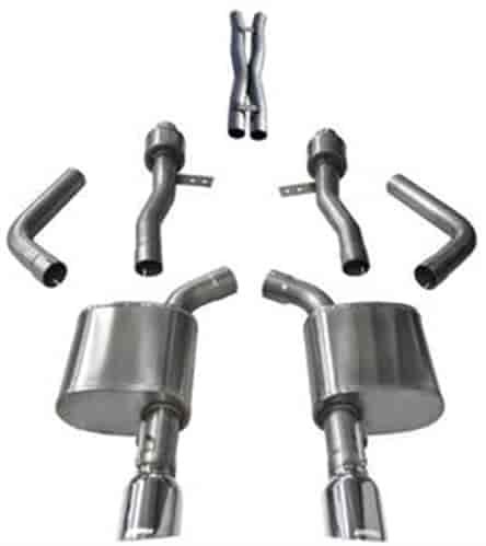 21003 Sport Cat-Back Exhaust System 2017-2018 Chrysler 300, Dodge Charger R/T 5.7L V8 - Polished Tips