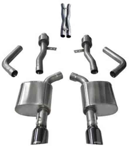 Sport Cat-Back Exhaust System 2017-2018 Chrysler 300, Dodge Charger R/T 5.7L V8 - Black Tips