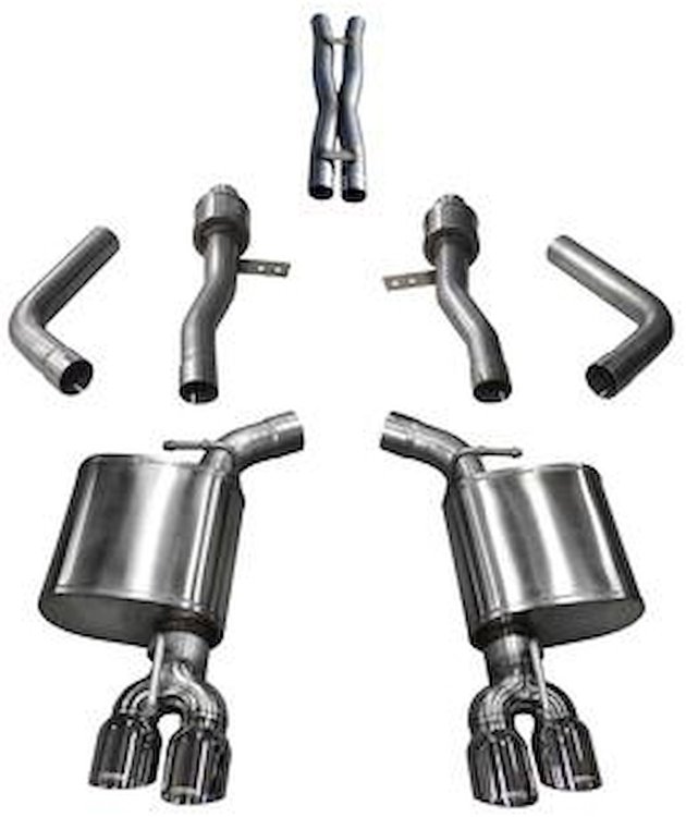 21005 Sport Cat-Back Exhaust System 2017-2019 Dodge Challenger R/T 5.7L V8 - Polished Tips