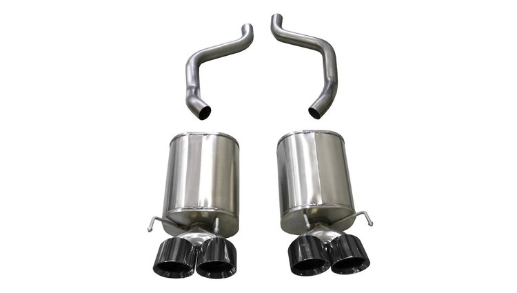 21009BLK Axle-Back Exhaust System 2005-2008 Chevy Corvette