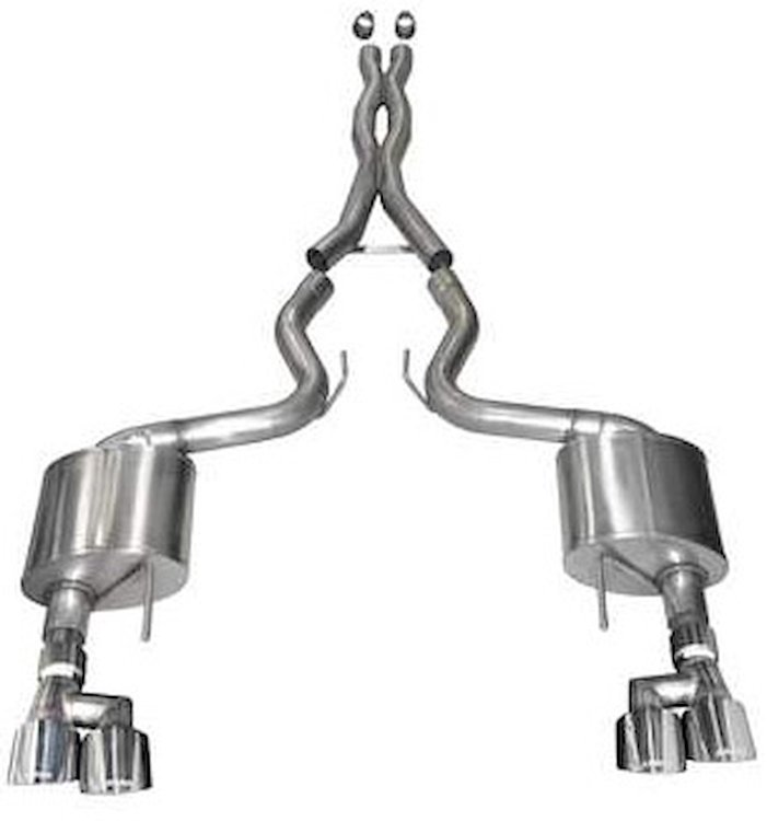21040 Xtreme Cat-Back Exhaust System 2018-2019 Ford Mustang GT 5.0L V8 - Polished Tips