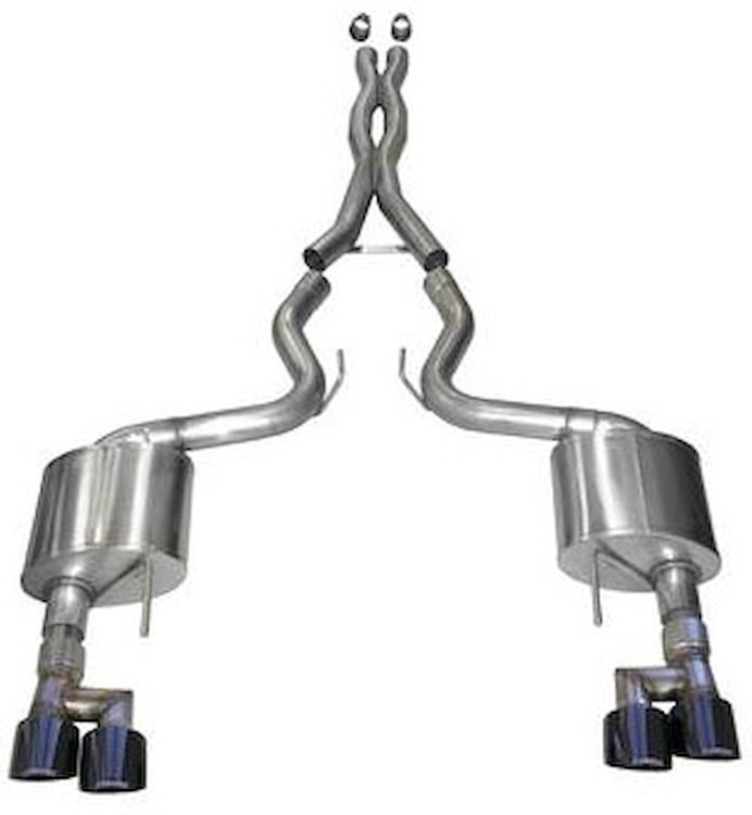 21040BLK Xtreme Cat-Back Exhaust System 2018-2019 Ford Mustang GT 5.0L V8 - Black Tips