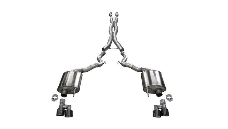 21047BLK Cat-Back Exhaust System 2018-2023 Ford Mustang