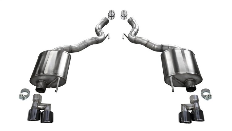 21050BLK Axle-Back Exhaust System 2018-2023 Ford Mustang