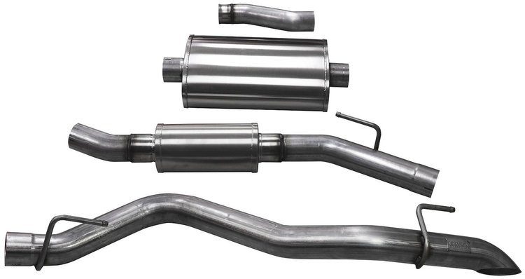 21063 Touring Cat-Back Exhaust System Jeep Gladiator JT Truck 3.6L V6 - Turndown Tip
