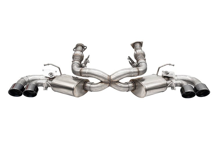 21100BLK Variable Sound-Level Cat-Back Exhaust System for Chevy Corvette C8 [Black Tips] 3 in. Tubing