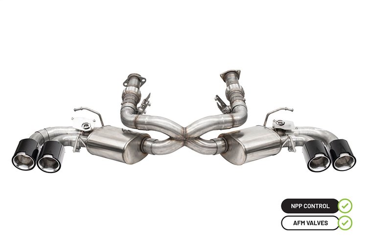 21100CF Cat-Back Exhaust System Fits Select Chevy Corvette