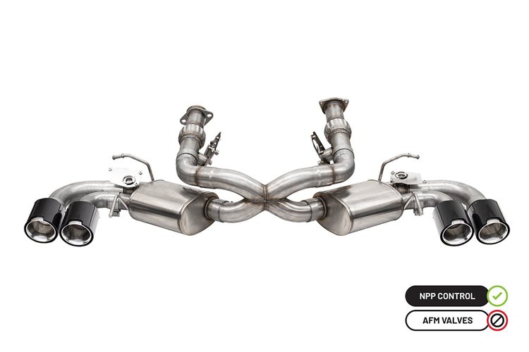 21103CF Cat-Back Exhaust System Fits Select Chevy Corvette
