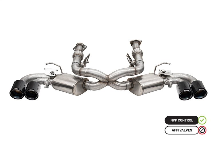 21103CFBLK Cat-Back Exhaust System Fits Select Chevy Corvette