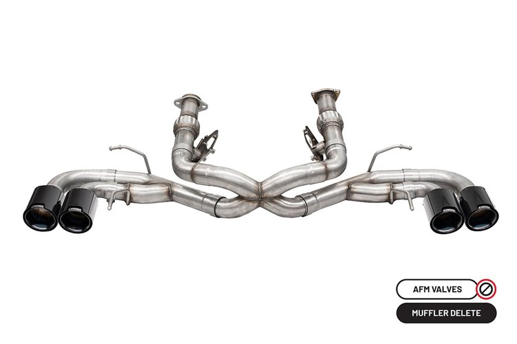 21104CFBLK Tack Cat-Back Exhaust System Fits Select Chevy Corvette