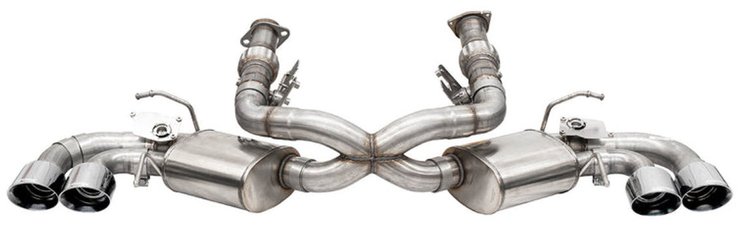21105BLK Cat-Back Exhaust System with Pro-Series Tips for 2020-2024 Corvette C8 6.2L LT2