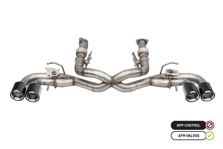 21106CF Cat-Back Exhaust System Fits Select Chevy Corvette