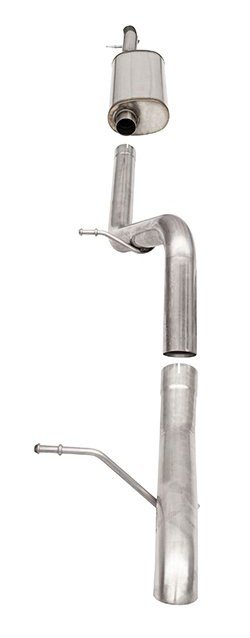 21121 Sport Cat-Back Exhaust System 2007-2018 Jeep Wrangler JKU 3.6/3.8L [Turn-Down Tip]