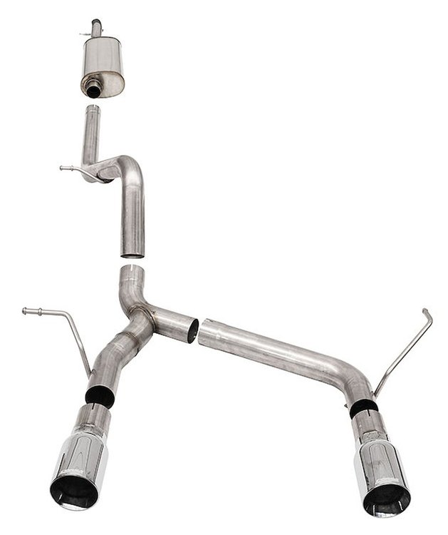 21122 Sport Cat-Back Exhaust System 2007-2018 Jeep Wrangler JKU 3.6/3.8L V6 [Pro-Series Polished Tips]