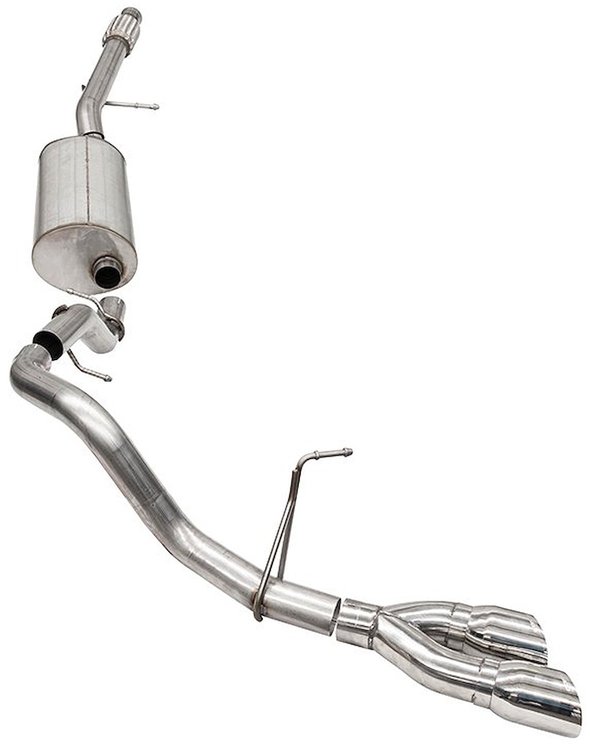 21126 Sport Cat-Back Exhaust System fits Select Late-Model Chevy Suburban 5.3L V8 - Polished Tip