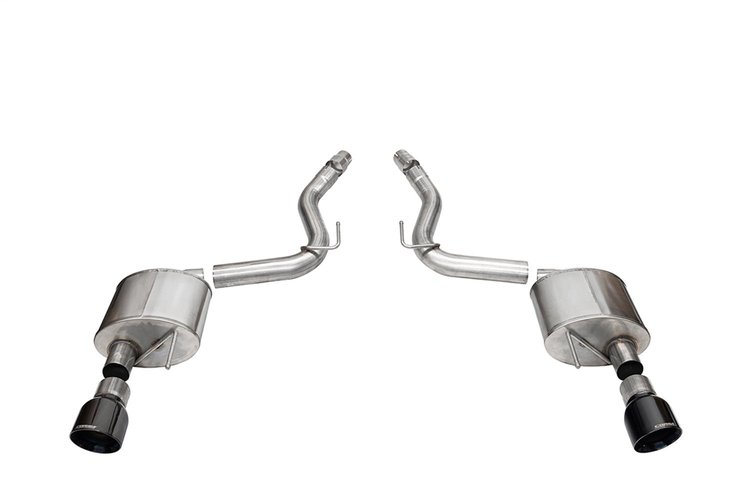 21252BLK Sport Axle-Back Exhaust System Fits Select Ford Mustang