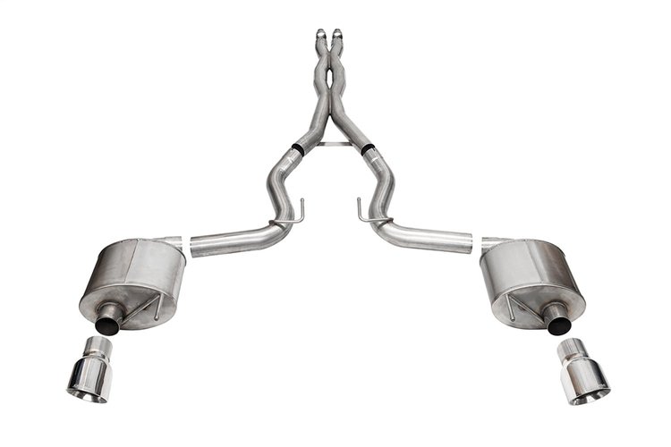 21254 Sport Cat-Back Exhaust System Fits Select Ford Mustang