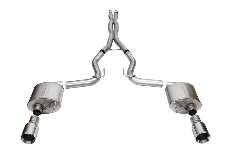 21255 Sport Cat-Back Exhaust System Fits Select Ford Mustang