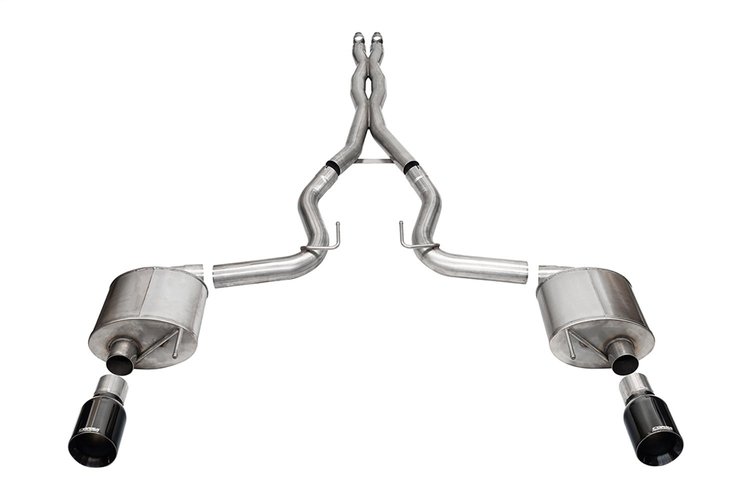 21255BLK Sport Cat-Back Exhaust System Fits Select Ford Mustang