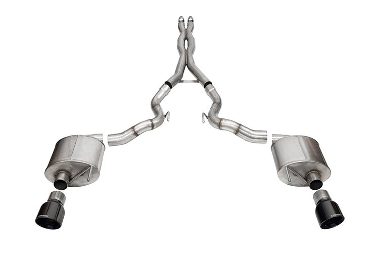 21274BLK Sport Cat-Back Exhaust System Fits Select Ford Mustang