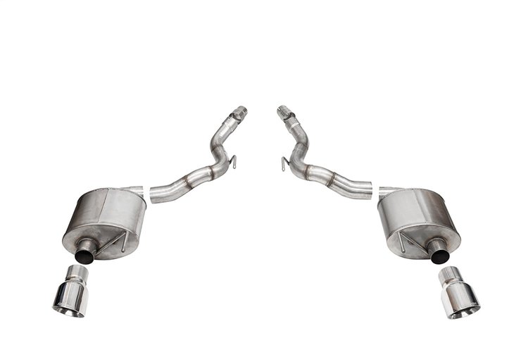 21276 Touring Axle-Back Exhaust System Fits Select Ford Mustang