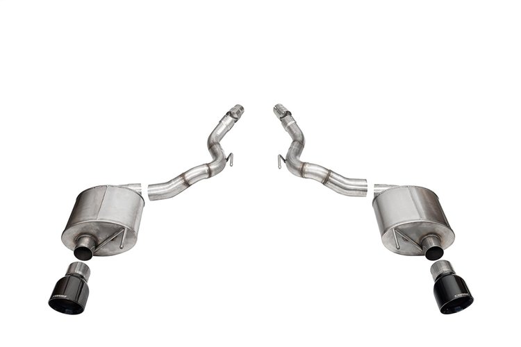 21276BLK Touring Axle-Back Exhaust System Fits Select Ford Mustang