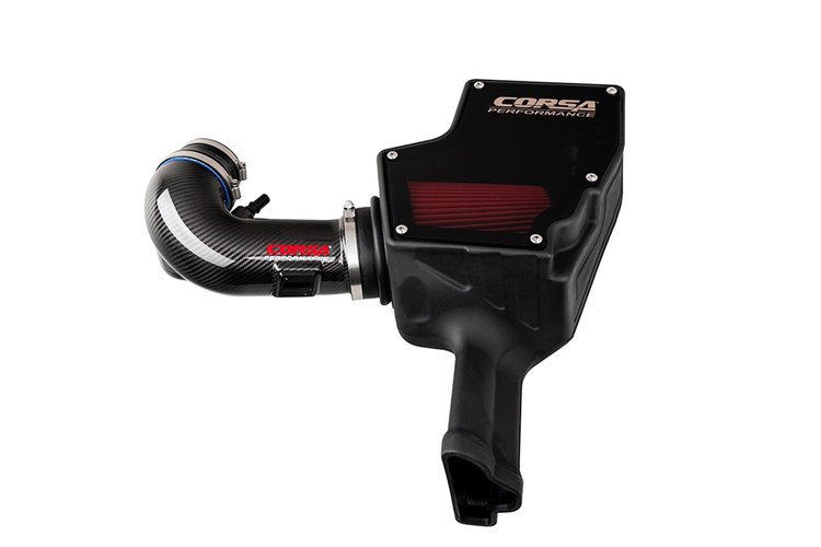 44007D Closed Box Air Intake with Carbon Fiber Air Duct/DryTech 3D No Oil Filtration 2018-2023 Ford Mustang