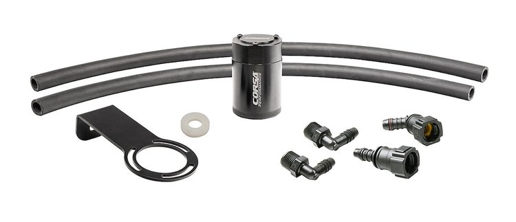 CC0007 Aluminum Oil Catch-Can Kit for Select Late-Model Chevy Camaro SS with 6.2L V8